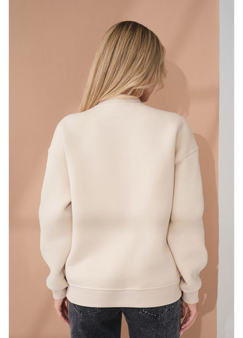 Бежевий бежевий світшот для вагітних та годуючих трикотажний з начісом Юла мама (363620715)