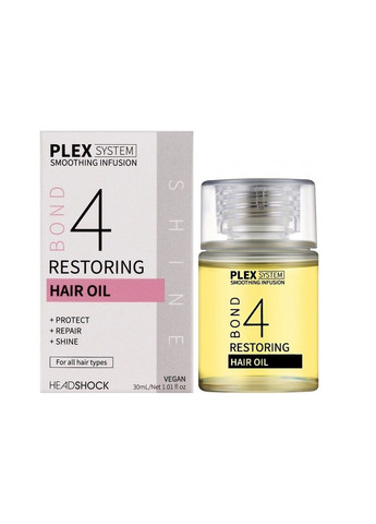 Відновлююча олія для волосся №4 Headshock Plex System 30 мл Face Facts (298056176)