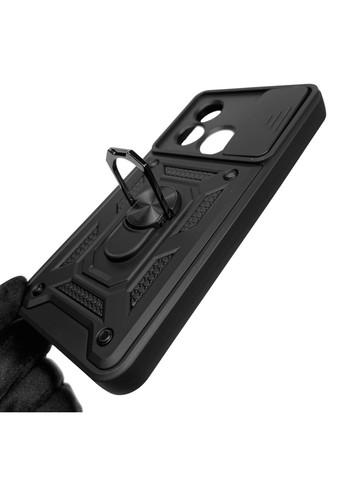 Чохол для Blade L220 броньований з кільцем зі шторкою на зте блейд л220 чорний rg1 ZTE (366019620)