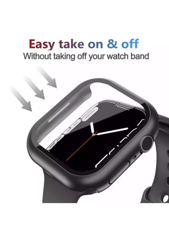 Захисний чохол зі склом для Apple Watch 44 мм Чорний CHOICE (360898272)