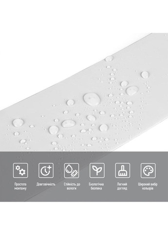 Плинтус виниловый самоклеящийся 5000х100х2мм Глянцсовый (D) SW-00002118 Sticker Wall (354657580)