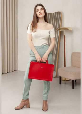 Женская кожаная сумка для ноутбука и документов красная (A-026935) BlankNote (327874216)