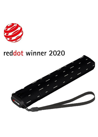 Чёрный зонт механический us.050 rain black kn95 0050 8472 Knirps маленький (341317104)