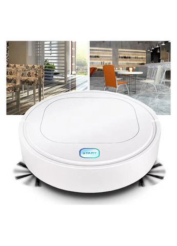 Пылесос-робот аккумуляторный ES 28 7918 для сухой и влажной уборки, белый. Mhz (365783021)