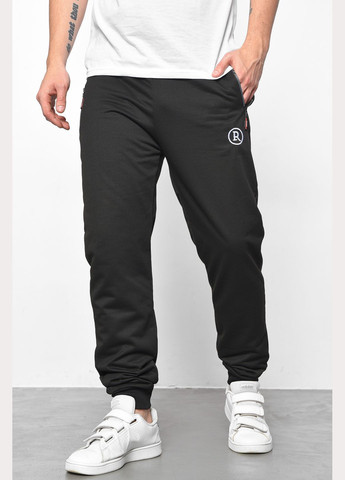 Спортивні штани чоловічі чорного кольору Let's Shop (293055777)
