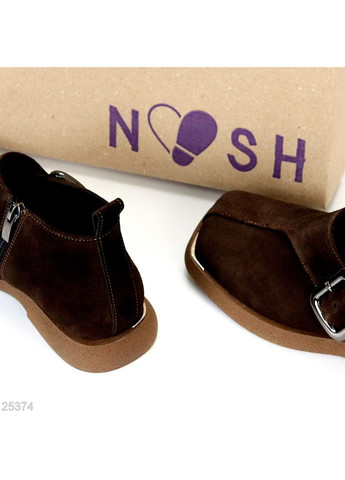 No Brand Замшеві туфлі коричневий з натуральна замша, — демісезон (369363752)