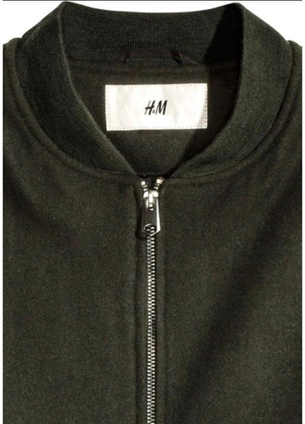 Бомбер утепленный мужской 0402460 M Темный хаки H&M (369407770)