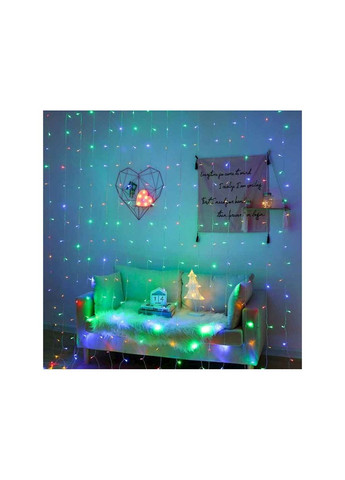 Гірлянда-шторка 240LED 220В прозорий шнур TLT (370708242)