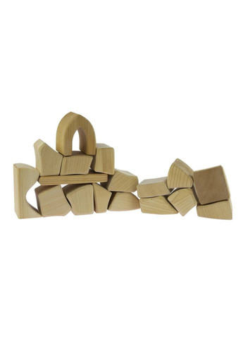 Конструктор деревянный Большой натуральный 17 эл. (NIC523283) NIC (281426001)