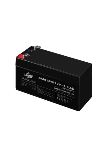 Акумулятор AGM LPM 12V - 1.3 Ah LogicPower (377879571)