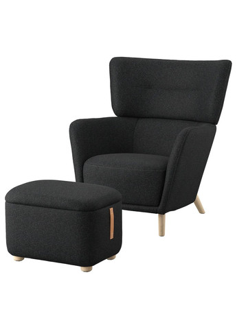 Крісло крило з підставкою для ніг ІКЕА OSKARSHAMN (s09485333) IKEA (278406478)