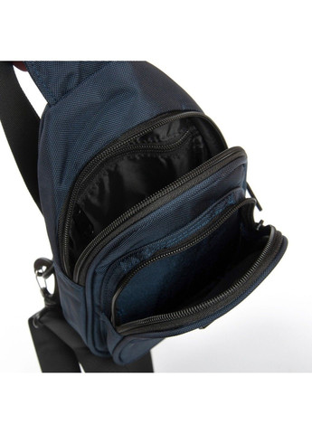 Мужская тканевая сумка-слинг 63744 blue Lanpad (366092151)