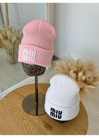 Шапка жіноча із невисокой лопаткой універсального розміру. Тепла та стильна шапка із подвійним відворотом No Brand (362917744)