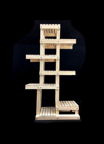 Підставка для квітів з дерева Рілье бланже (ЦВТ-010901) No Brand (328226172)