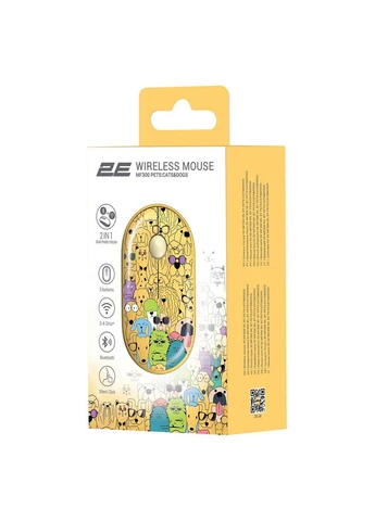 Мышь беспр. CATS&DOGS MF300 Silent Yellow 2E (386652404)