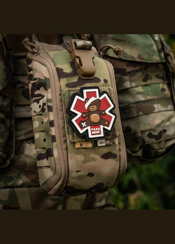 Нашивка Paramedic Медведь (PVC) Brown/Black M-TAC (315047538)