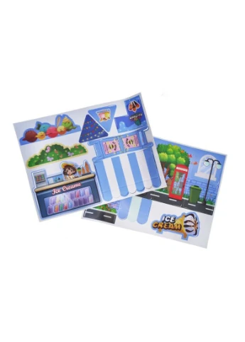 Магнітний конструктор "Ice cream shop", 69 деталей No Brand (389899183)