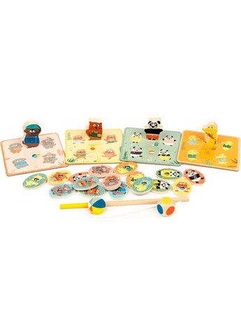 Настільна гра Набір ігор 4 у 1 Лудопарк (DJ01698) Djeco (370848993)