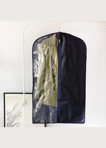 Чохол флізеліновий для одягу з прозорою вставкою 60 * 100 см HCh100-siniy-60 (Синій) Organize (264032522)