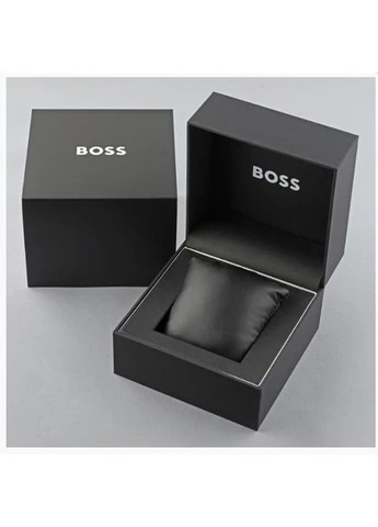 Наручные мужские часы Skytraveller серебристые с кожаным ремешком Boss HB1514193 (387647250)