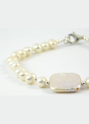 Браслет "Ефектний" Перли, срібло 20 Fursa fashion (322315335)