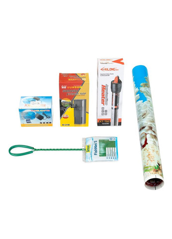 Акваріумний комплект Скалярія Led овальний 50х40х30 см 52 л Природа (355253383)