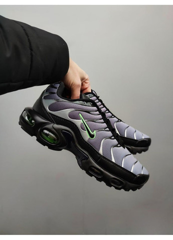 Сірі Осінні кросівки чоловічі nike air max tn grey green найк аір макс тн плюс No Brand