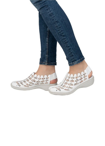 Rieker Туфлі білий з натуральна шкіра, німеччина — літо (328917214)