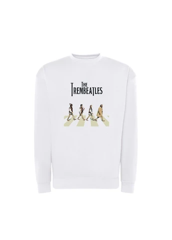 Белый свитшот с принтом "the trembeatles". с юмором про the beatles (10073669713) ТiШОТКА (380864254)