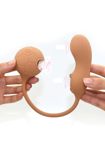 Двойной вибратор в виде мяча с вакуумом и для точки G, 0036F, Sweet Em (331170391)
