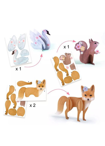 Набір для творчості Лисичка та друзі (DJ09329) Djeco (369905181)