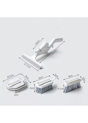Щетка для уборки с распылителем дозатором от загрязнений без царапин скребок для стекла 4 в 1 No Brand (360867212)