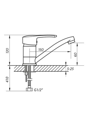 Змішувач для умивальника PED-B 181 з надійною системою керування Zerix (362493977)
