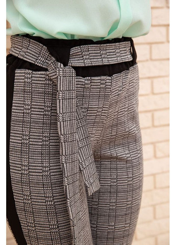 Жіночі вкорочені штани, в клітку з лампасами, колір Сірий, 172R9314-3 Ager (315134250)