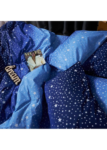 Комплект постільної білизни Бязь Gold Люкс «» Двоспальний 175х210 наволочки 2х40х60 (MS-820006550) Moon&Star Night Glow (356114937)