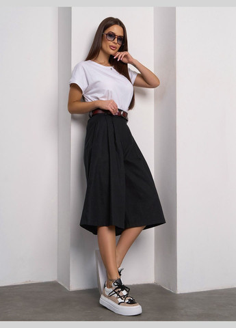 Стильні лляні кюлоти із защипами No Brand (327437747)