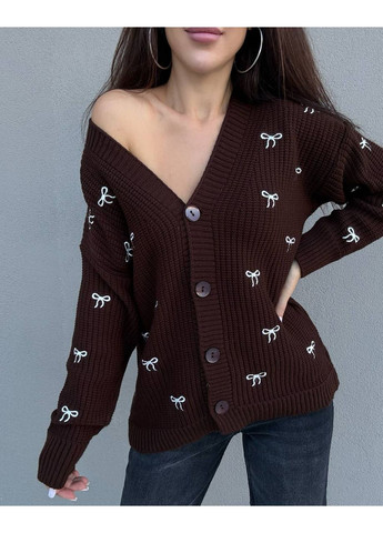 Коричневый демисезонный кардиган GD/GL Модний простір