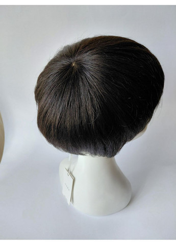 Перука зі 100% натурального волосся боб каре чорний No Brand (362035953)