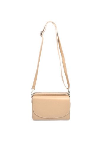 Женская кожаная сумка на плечо (Италия) fz118560 бежевая Firenze (316702207)