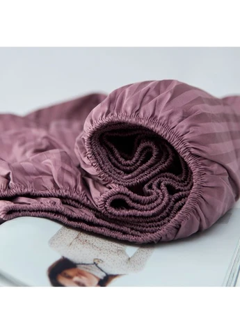 Простирадло на резинці Satin Stripe 190х200х20 см (MS-850004837) Moon&Star Garnet (386596066)