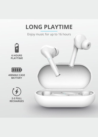 Наушники Nika Touch True Wireless Mic White Trust (342397650)