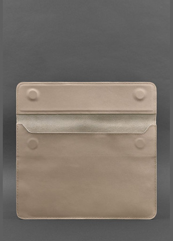Кожаный чехол-конверт на магнитах для MacBook 13 Светло-бежевый (A-027675) BlankNote (329743011)