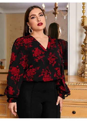 Чорна блуза SHEIN