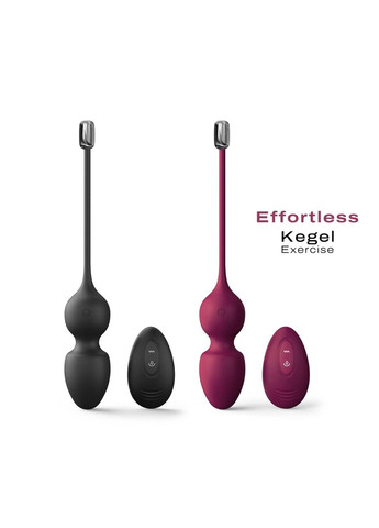 Вагінальні кульки LOVE BALLS PLUM з вібрацією Dorcel (316253042)