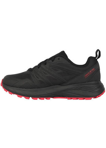 Черные кроссовки caracal waterproof trail running shoes mens black/red 9(43) Karrimor