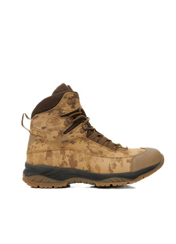 Військові Чоловічі Демісезонні Берці з Кожі. 36-46р Койот + Піксель. Посилена п'ята та носок! STDM-1076 36 No Brand (349513256)