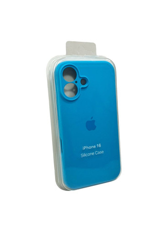Чохол для смартфона Silicone Full Case AA for Apple iPhone 16 44,Light Blue (FullAAi16-44) No Brand Camera Protect (372841503)
