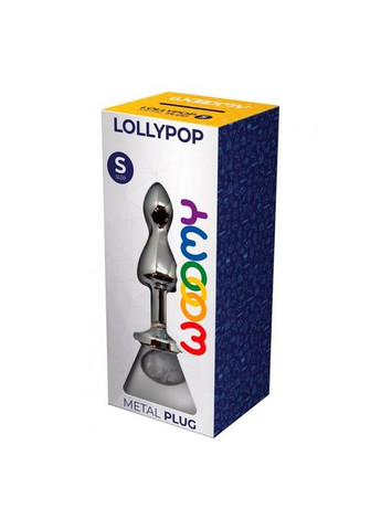 Металлическая анальная пробка Lollypop Double Ball Metal Plug S, диаметр 2,8 см, длина 8,5 см Wooomy (371878704)