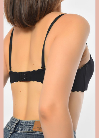 Чёрный бюстгальтер женский черного цвета чашка в Let's Shop полиэстер