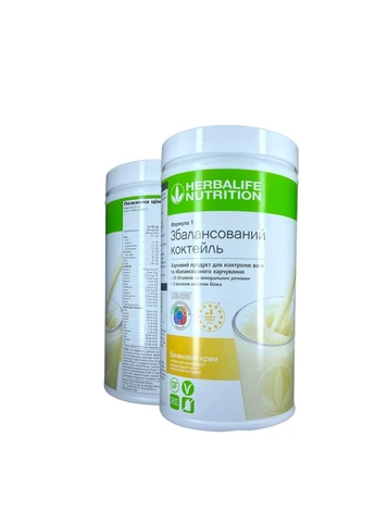Збалансований коктейль Nutrition Формула 1, банановий крем Herbalife (360771834)